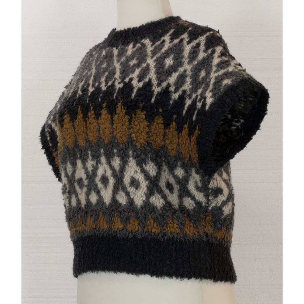 $4500 BRUNELLO CUCINELLI CASHMETE BLEND SEQUIN FUZZY SWEATER 2022 COLLECTION XS - Picture 5 of 10